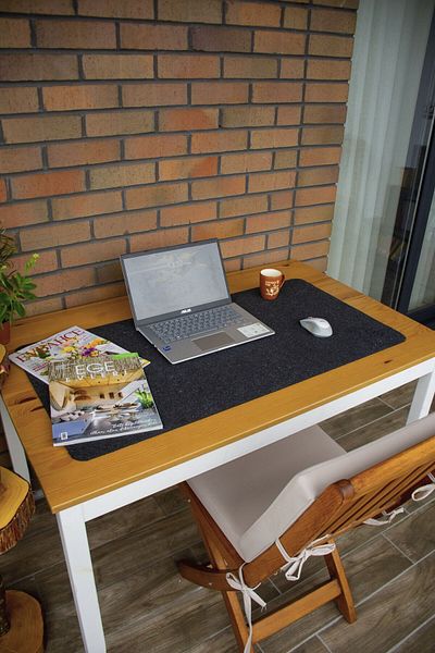 garaccu Space Patterned Desk Organization Pad, Desktop Organizer Mat Anthracite 50x100 Cm