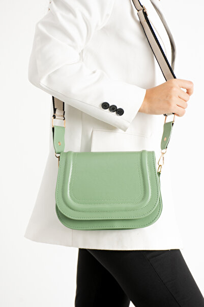 ESTUTE Kadin 5 Bölmeli Astarlı Kapaklı çıt çıt Kapama El Kol Ve Omuz Çantası