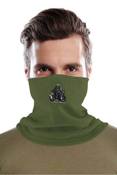 herotasarım Neck Collar Motorcycle Beanie Gloves Set - BLL4755