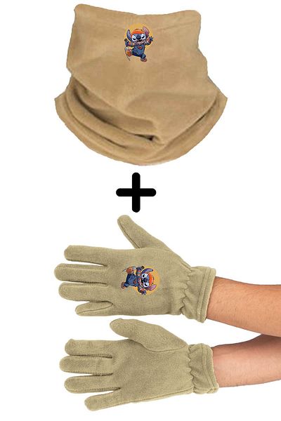 herotasarım Set mănuși Beanie și guler pentru gât - bll4872