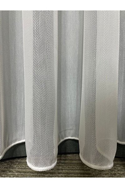 Cortibo Herringbone 1 to 3 Tight Pleated Tulle Curtain