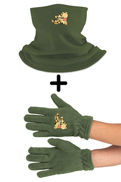 herotasarım Σετ γαντιών με γιακά λαιμού Γουίνι το Αρκουδάκι - BLL4541