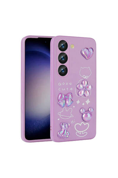 Rivor Samsung Galaxy A34 Uyumlu Kılıf Metal Kamera Korumalı Kabartma Figürlü ...