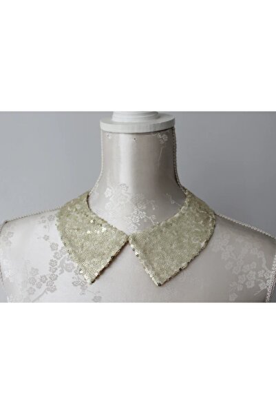 es moda shop Отделящ се яка с пайети, цвят на кожата