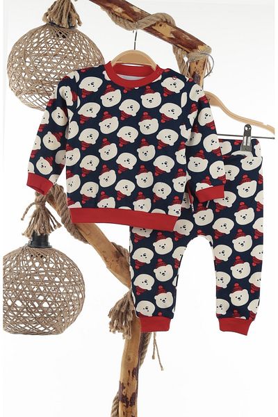 Soft and Baby Teddy Bear Top and Bottom Set