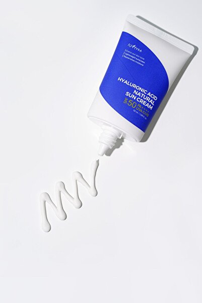 Isntree Hyaluronic Acid Natural Sun Cream 50 ml (FİZİKSEL FİLTRELİ, HAFİF MAT BİTİŞLİ GÜNEŞ KORUYUCU KREM)