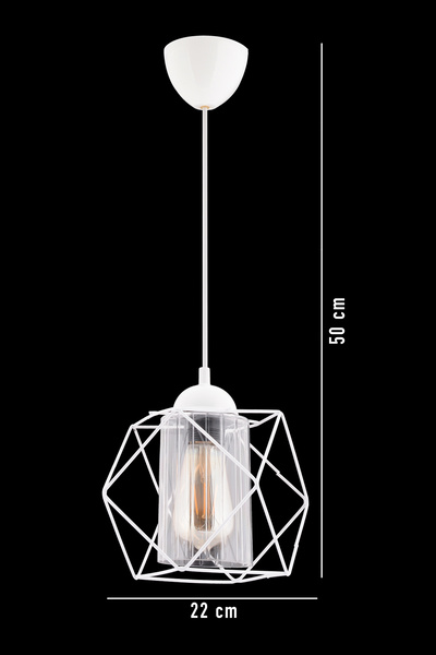 Trend Kitchen Trend Meraviglioso Şeffaf Mika Camlı Küp Beyaz Sarkıt Avize Hol, Salon Ve Oturma Odası, Aydınlatma