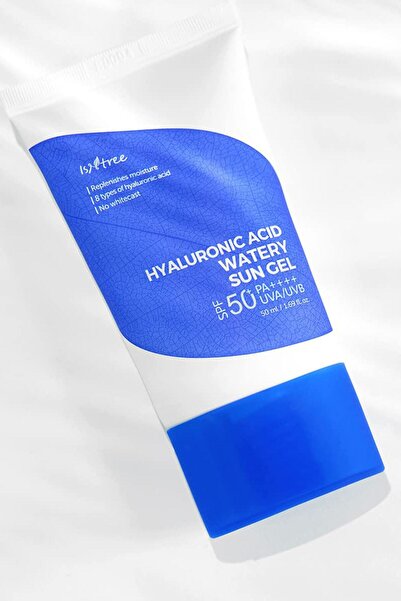 Isntree Hyaluronic Acid Watery Sun Gel 50 ml (KİMYASAL FİLTRE, 8 TİP HYALÜRONİK ASİT, SPF50 GÜNEŞ KORUYUCU)