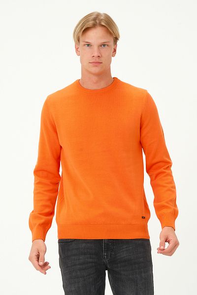 MSW Men's Long Sleeve Regular Fit Crew-Neck Knitwear Sweatshirt