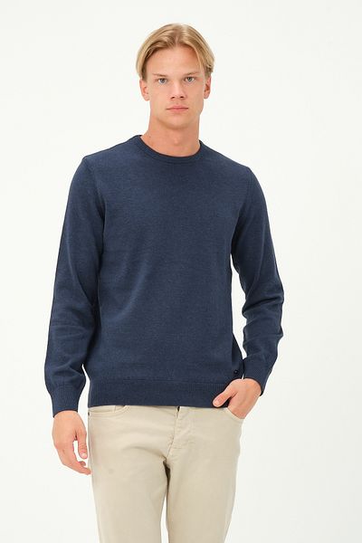 MSW Men's Long Sleeve Regular Fit Crew-Neck Knitwear Sweatshirt