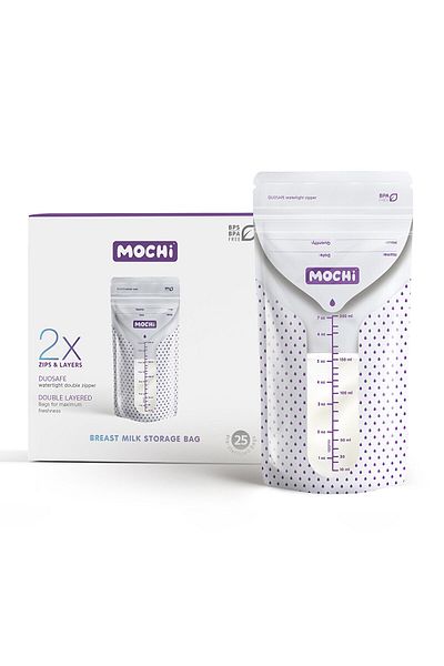 Mochi 200 ml 120 Pieces Breast Milk Storage Bag