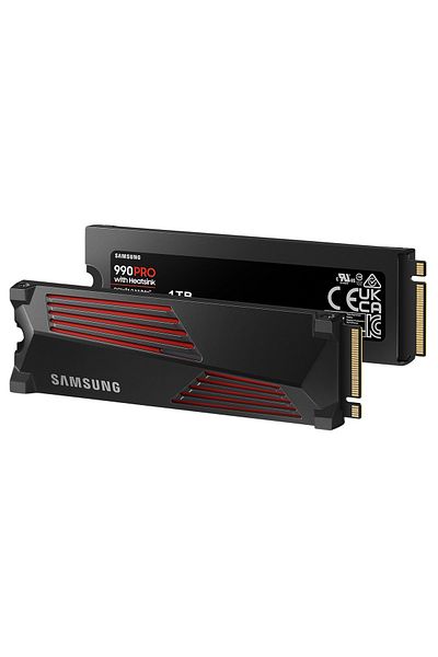 Samsung 990 PRO With Cooler 4TB MZ-V9P4T0CW 7450MB-6900MB/Sn PCIe 4.0 x4 NVME 2.0 M.2 SSD