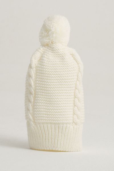 Little Jom Pompom Knitwear Baby Hat, Knitwear Baby Beanie, Single Pompom, Cotton (0-18 Months)