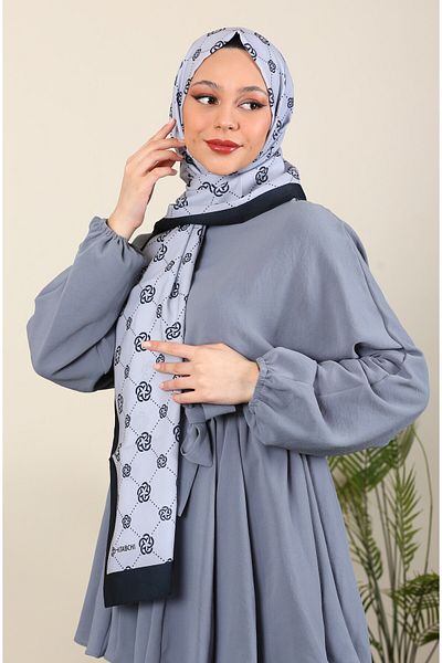 ERGÜL Hijabchi Classic Patterned Medina Silk Shawl