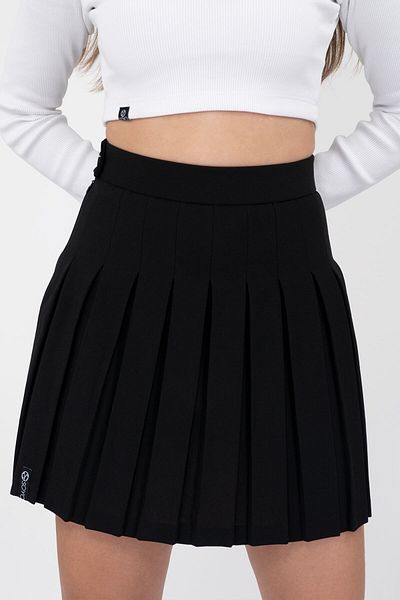 Soyo Fusta mini plisată neagră de damă