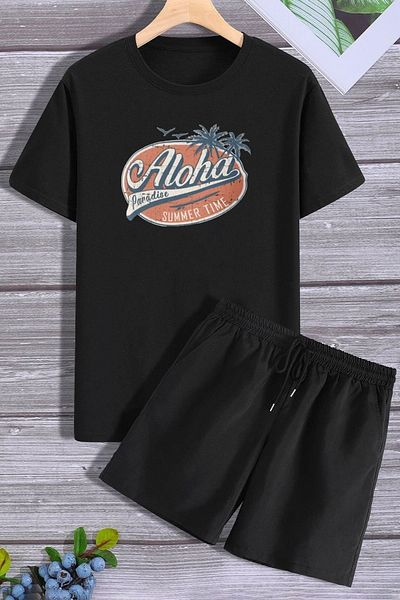 trendypassion Σετ αθλητικής φόρμας Aloha Shorts T-shirt