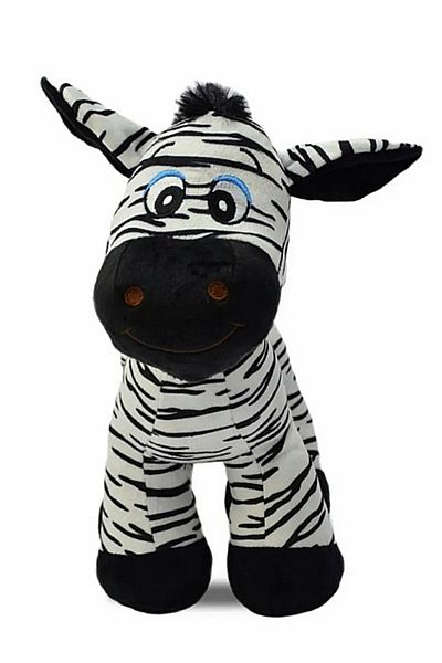 Şeker Adası Cute Striped Plush Zebra 28 Cm - Gift Sleeping and Playmate Plush Donkey Zebra Toy