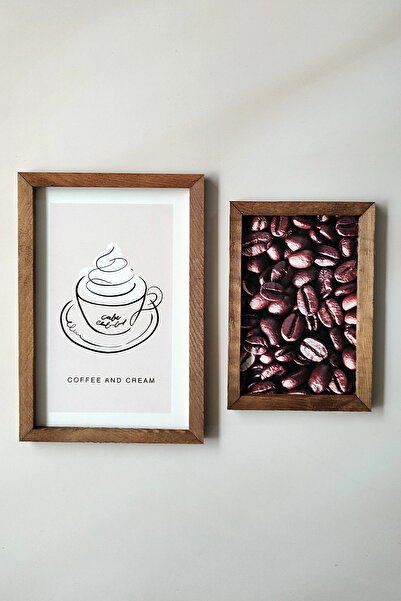 Wooden Factory Coffee Corner Set of 2