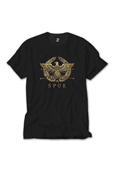 Z zepplin Roman Empire Emblem - Black T-Shirt