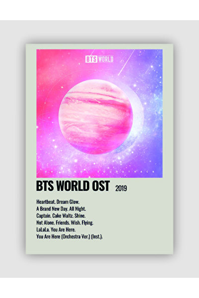 BTS WORLD OST K-pop Wall Poster - Wall Decor - Thick Paper - Frameless