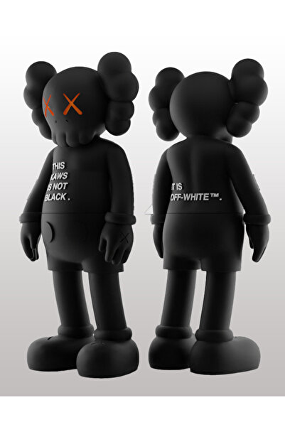 TuransoyCraft Siyah KAWS Companion Boyalı Figür Büyük Boy 20CM