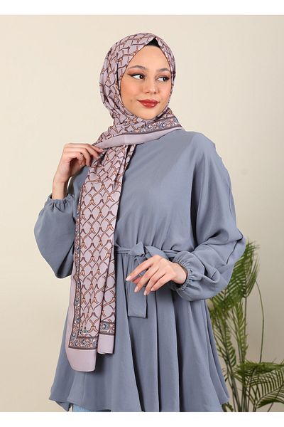 hijabchi Σειρά Water Shawl Silk Medina με εισαγόμενα σχέδια - Νέες συλλογές |   Ανοιχτό βιζόν