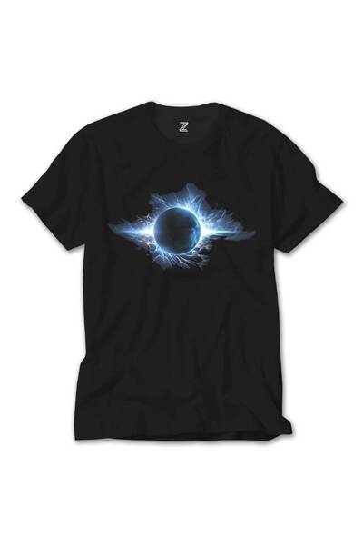 Z zepplin Tricou negru Planet Charged With Blue Energy