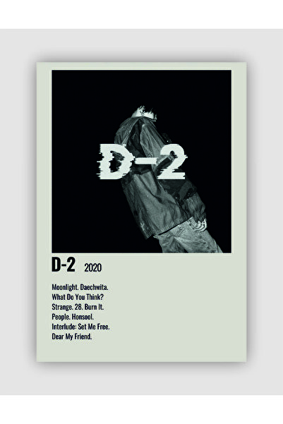 fırsatlar diyarı AGUST D D-2 (bts) K-pop Duvar Posteri - Duvar Dekoru - Kalın...