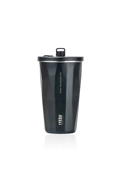 Tyeso Crush Tumbler Vacuum Stainless Steel Thermos 600 ML Black