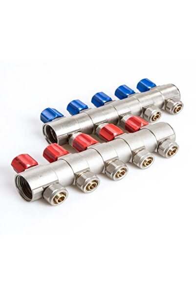 KALDE Kollektör 1'' Kendinden Vanalı 4 Ağızlı Takım ( 2 Adet)