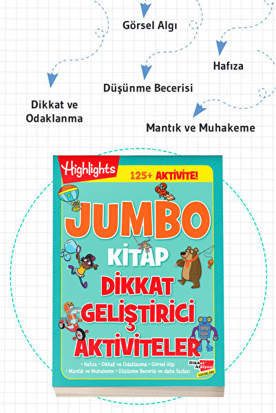 Dikkat Atölyesi Yayınları Jumbo Kitap Dikkat Geliştirici Aktiviteler