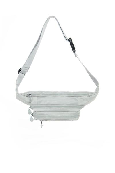 ÇÇS Жіноча сумка на пояс з передніми кишенями 16687-світло-сіра 059