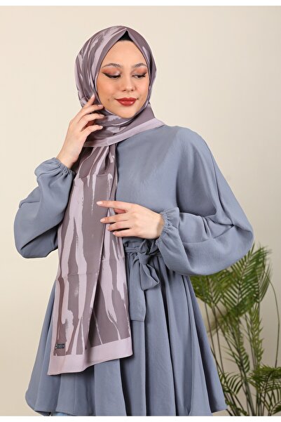 hijabchi Σειρά Zebra με μοτίβο εισαγόμενο μεταξωτό σάλι Medina - Νέες συλλογές | Βιζόν