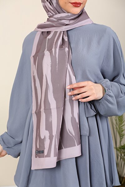 hijabchi Σειρά Zebra με μοτίβο εισαγόμενο μεταξωτό σάλι Medina - Νέες συλλογές | Βιζόν