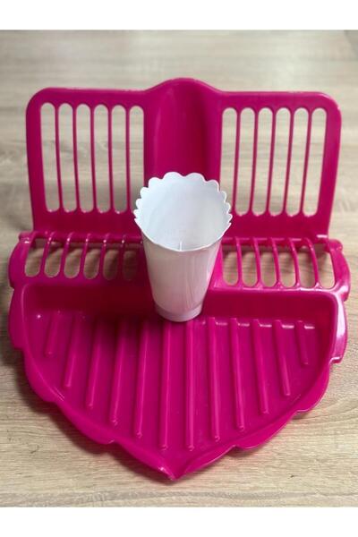 HibanaPazarı Akrilik Kaşık Hazneli Bulaşık Kurutma Tezgah Üstü