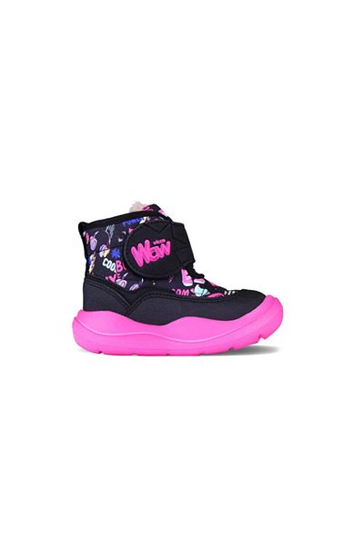 Vicco SANTO BOOTIES PHYLON CARBOT ΜΑΥΡΟ-ΦΟΥΣΙΑ ΚΟΡΙΤΣΙΑ