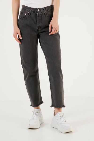 Levi's 501 Cotton Regular Fit Cropped Jeans JEANS A7739