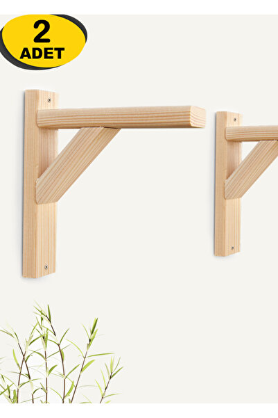 Morvizyon Raf Ayağı Ahşap Raf Ayağı Çiçeklik Askılık