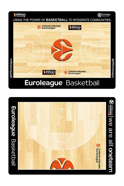 Hoops Basketball Euroleague Tactical Board (29X21CM)