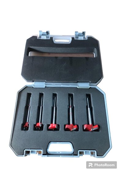 Çelik Tas Menteşe Freze Bıçağı Uç Seti (5 Parça)