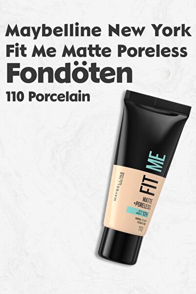 Maybelline New York Fit Me Matte Poreless Fondöten 110 Porcelain