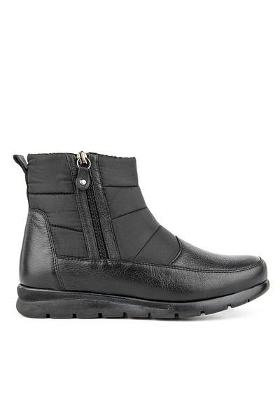 Muya Orthopedix Remus 6 Point Genuine Leather Double Zipper Heel Spur Padded Women's Boots324729