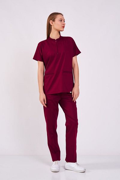 Owlet Medikal Σετ χειρουργικής φανέλας με φερμουάρ Lycra Cherry