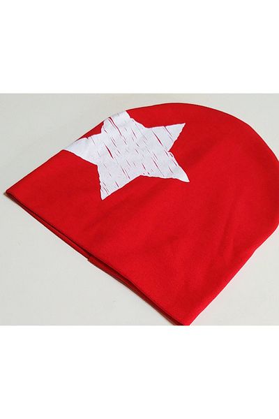 nc gift Single Star Fan Baby Kids Double Layer Beanie