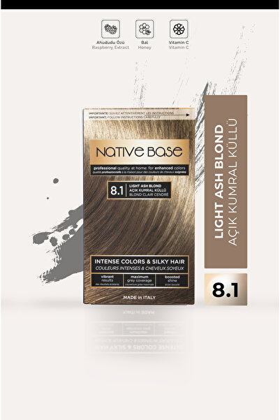Native Base Saç Boyası 8.1 Açık Kumral Küllü