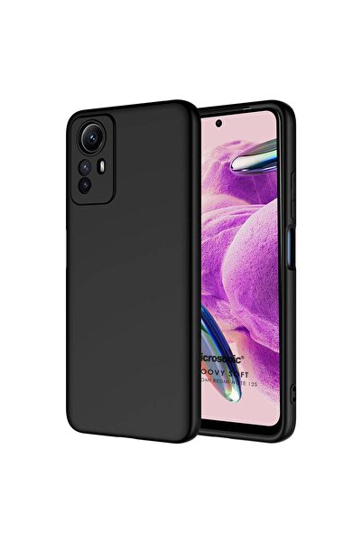 Microsonic Xiaomi Redmi Note 12S Kılıf Groovy Soft Siyah