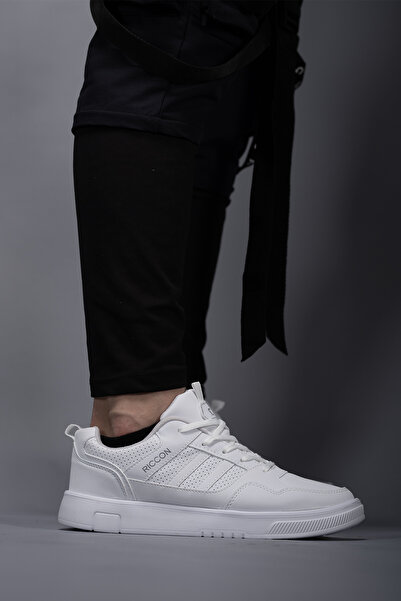 Riccon Tathrenor Weiße Herren-Sneaker -001256
