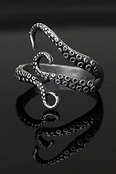 depozoom Ayarlanabilir Alyans Yüzük Antik Oksit Gümüş Kaplama yüzük