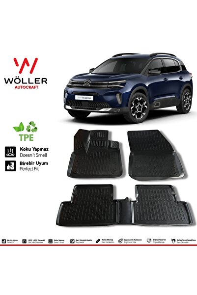 wöller Citroen C5 Aircross Uyumlu Paspas 2019 Sonrası 3d Havuzlu Paspas