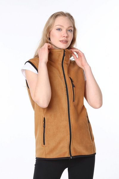Vio Belle Women's Multi-Pocket Outdoor Fleece Vest
